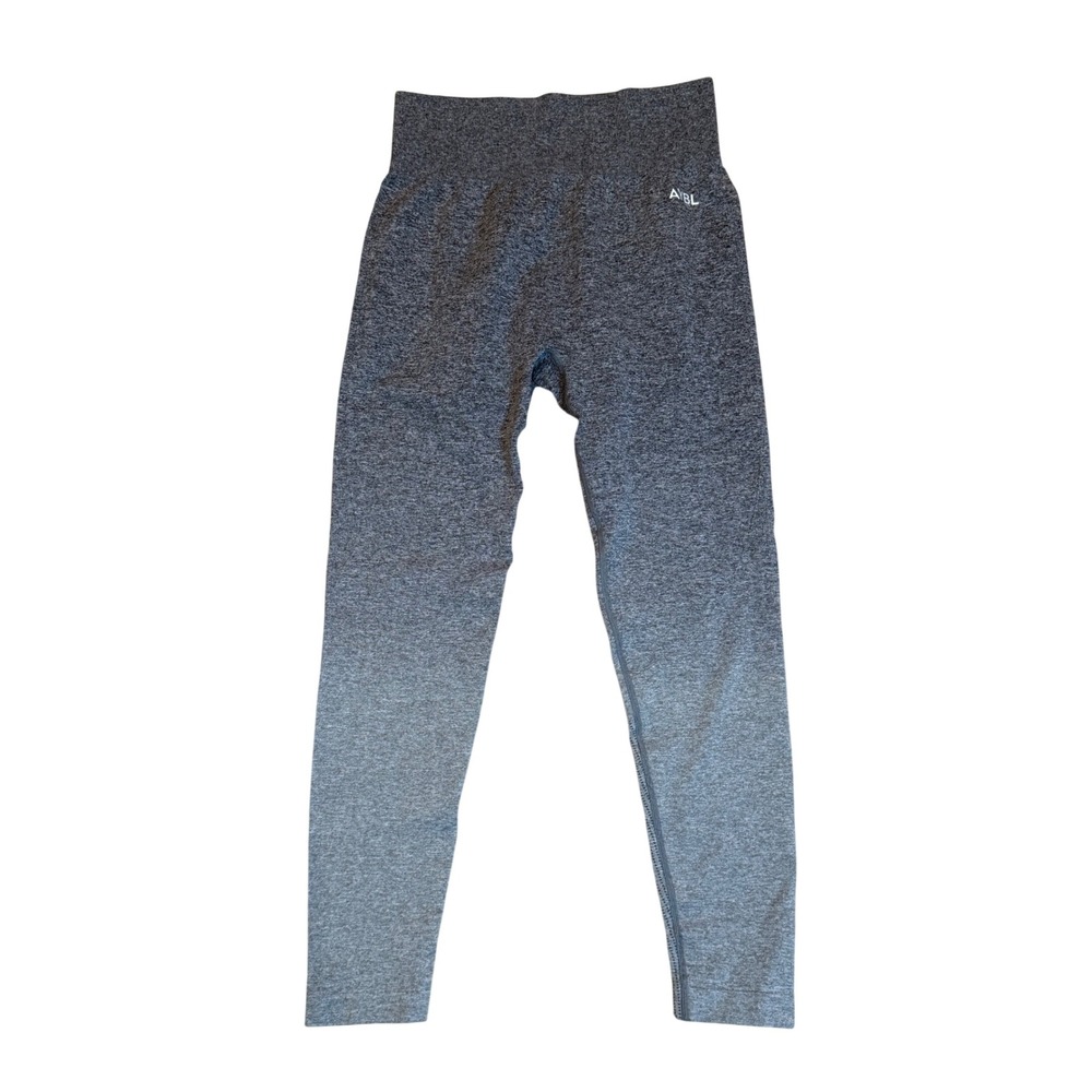 AYBL Motion Seamless Leggings Grey Ombre Marl High Waisted Gym Tights Size M